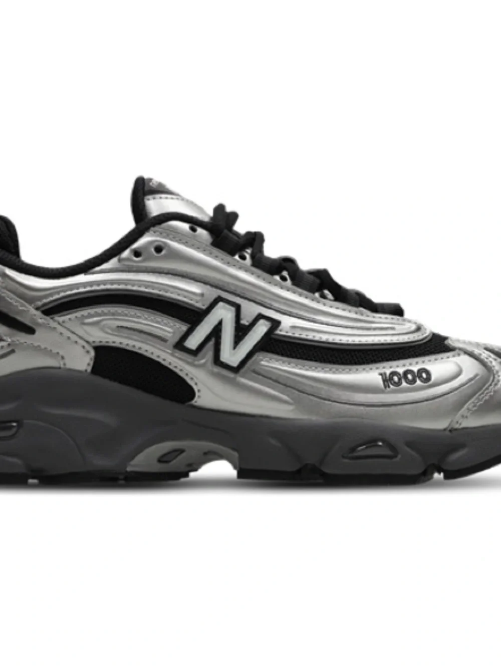 New Balance Men's 1000 Sneakers in Silver and Black